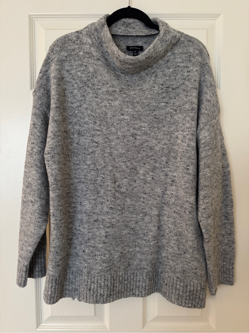 Well Worn Heather Gray Turtleneck Sweater